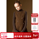 ELLE KIDS童裝 釘花呢料連衣裙女兒童秋冬新款一字領(lǐng)收腰背心裙子 咖色 160 (S)