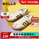 百麗復古拼色德訓鞋新款百搭簡(jiǎn)約運動(dòng)休閑鞋B2614AM5 棕色 37