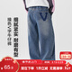 左西女童牛仔褲兒童褲子直筒褲2026新款中大童春裝長(cháng)褲潮 牛仔色 150