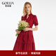 歌莉婭春夏爆款約會(huì )紅色連衣裙女2025氣質(zhì)絕美棉布小紅裙子1C4R4K0ZA 53R椒紅 M