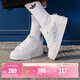 adidas NIZZA PLATFORM厚底增高運動(dòng)帆布鞋女阿迪達斯三葉草 白   39