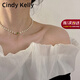 Cindy Kelly高級感珍珠項鏈輕奢百搭小眾首飾走心送老婆結婚紀念生日禮物女生 白色6mm【送老婆女友實(shí)用高檔】