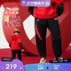 安踏兒童褲子男大童26春寬松加絨新年拜年服運動(dòng)長(cháng)褲352618721N