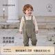 babylove寶寶背帶褲春秋季竹節棉百搭褲子嬰幼兒外出連體褲洋氣長(cháng)褲