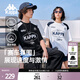 卡帕（Kappa）背靠背運動(dòng)t恤男夏季新款休閑純棉短袖情侶款美式上衣K0FW2TD90D