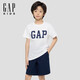蓋璞（GAP）男童2026春季新款logo短袖T恤兒童裝百搭上衣867583