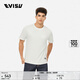 EVISU福神 男士海鷗和商標刺繡純棉基礎版短袖T恤男 白色 L