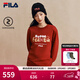 FILA馬上起飛抓馬衛衣斐樂(lè )男女情侶款馬年新年紅色套頭衛衣2026春新款 節奏紅-PK M 170/92A/M