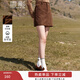 香影美拉德半身短裙女2025秋冬新款顯瘦a字高腰復古氣質(zhì)咖色裙子 咖啡 M