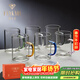 梵卡奇（FANKAQI）法國品牌耐高溫玻璃水杯泡綠茶杯水具大容量家用套裝6只彩盒裝