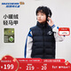Skechers斯凱奇秋冬季新款男女中大童梭織羽絨服背心羽絨馬甲L424K032