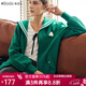 Olrain法式綠色短外套女春薄款減齡學(xué)院風(fēng)海軍領(lǐng)上衣 綠色 S