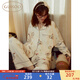 果殼（Gukoo）睡衣女25年春季新款純棉舒適甜美可愛(ài)小考拉長(cháng)袖女士家居服套裝A 奶白女套 S