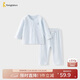 童泰（TONGTAI）寶寶睡衣夏季純棉套裝女童家居服男童空調服上衣褲子藍色90cm