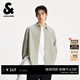 杰克·瓊斯（JACK&JONES）男裝春季字母刺繡純棉舒適寬松日常休閑翻領(lǐng)長(cháng)袖襯衫225305036 E11卡其色 常規 M