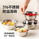 onlycook316不銹鋼碗 小學(xué)生一人專(zhuān)用飯碗 兒童防燙湯面碗寶寶輔食碗14卡