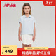 NEW BALANCE4-14歲女童夏季百褶校園風(fēng)T恤短裙套裝