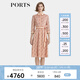 PORTS寶姿商場(chǎng)同款春季新品女裝抽象LOGO標識連衣裙LP8D177RPT064 磚紅陶棕印花 XS (2)