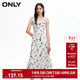 ONLY秋季休閑百搭印花A形中長(cháng)款吊帶連衣裙女|124107052 H15 鹿紋印花 XS (155) 76A