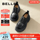 百麗（Belle）百搭牛津鞋女通商場(chǎng)同款通勤厚底小皮鞋B1Q1DCM4預售 黑色 37 (235mm)