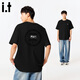 fingercroxx it男t恤純棉休閑百搭短袖2026夏季新款潮牌美式半袖 黑 3XL