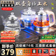 開(kāi)品 雙壺上水底部全自動(dòng)上水 感應續水電熱茶爐燒水壺 煮茶燒水消毒家用茶臺雙上水 嵌入玻璃茶桌一體 1L 雙壺上水20X37CM 三壺款式 桶水款