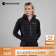 MONTANE盟泰恩COMPOSITE女款休閑抓絨拼接連帽羽絨服 戶(hù)外輕薄保暖防風(fēng)雨 BLA 黑色 M