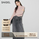 SNIDEL2025秋冬新品優(yōu)雅修身高領(lǐng)開(kāi)叉袖拼接針織衫SWNT254324 粉色 均碼 (F)