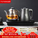 FUNORK全自動(dòng)上水電熱水壺茶臺燒水壺304不銹鋼茶桌茶幾一體機嵌入式電茶壺茶具電茶爐 HL-602蒸茶款1L