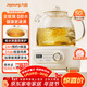 九陽(yáng)（Joyoung）凈萃全玻璃0膠水養生壺  辦公室多功能煮茶器花茶壺 燒水壺恒溫電熱水壺 24h預約保溫 1L WY107