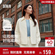 森馬（Semir）棉服女輕薄oversize松弛感2025冬翻領(lǐng)花苞棉衣少女感109725112001