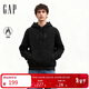 蓋璞男女裝2025秋季新款logo仿泰迪絨寬松連帽衛衣上衣美版