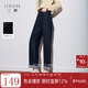 三彩【防褪色牛仔】2025秋季新款長(cháng)褲牛仔褲直筒褲休閑百搭M 深海藍 S 155/64A 155/64A