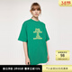 moussy新款字母印花休閑中性風(fēng)圓領(lǐng)短袖T恤女030GSY90-5500 深綠色033 均碼