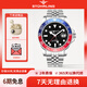 STUHRLING圣誕禮物施圖靈綠色水鬼復古男表夜光深度防水石英表手表禮物輕奢 GMT兩地時(shí) 復古休閑型 3968.2