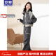 羅蒙品牌休閑衛衣運動(dòng)服套裝女 2026秋冬新款拉鏈外套闊腿工裝褲 灰色 L 【建議105-115斤】