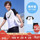 NIKE3BRAND 耐克男女童純棉短袖T恤+短褲2件套夏季插肩袖兒童短袖套裝