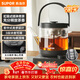 蘇泊爾（SUPOR）養生壺煮茶器大容量蒸汽噴淋煮茶壺燒水壺1L電熱水壺辦公家用花茶壺白茶 SW-10C13【茶湯分離】