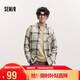 森馬（Semir）[商場(chǎng)同款]長(cháng)袖襯衫男純棉格紋外套2025春季上衣寬松101125105106
