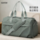 Seafew斜挎運動(dòng)包健身包男士干濕分離游泳包大容量行李袋手提旅行包女士 軍綠色大號-干濕分離/獨立鞋倉