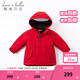 戴維貝拉（DAVE＆BELLA）女童羽絨服男童90絨保暖羽絨衣兒童冬裝幼兒新年寶寶冬季外出服 中國紅DB16448 110 cm（建議身高100-110cm）