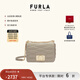 芙拉（FURLA）【新年禮物】1927羊皮小號女士通勤菱格鏈條包單肩斜挎包簡(jiǎn)約 白色