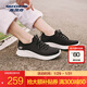 斯凱奇（Skechers）女鞋網(wǎng)布透氣一腳蹬秋冬散步鞋簡(jiǎn)約百搭舒適休閑運動(dòng)鞋 149994-BKPK 黑色/粉紅色 38.5