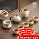 尚言坊汝窯功夫茶具整套高檔家用陶瓷泡茶壺茶杯全套裝喬遷生日新年禮物