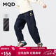 馬騎頓（MQD）男童25冬新款學(xué)院風(fēng)保暖加厚老爹褲牛仔褲