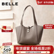 百麗新年禮物包女新商場(chǎng)同款質(zhì)感通勤牛皮革大容量單肩托特包BL863DX5 灰色 F