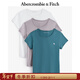 Abercrombie & Fitch經(jīng)典小麋鹿圖案女裝夏季美式3件組合裝圓領(lǐng)短袖T恤139-4670 多色 M 165/96A