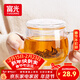 富光花茶杯 男女士茶水分離杯子 雙層辦公泡茶玻璃杯帶把高硼硅水杯