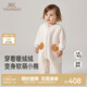 英氏（YEEHOO）【商場(chǎng)同款】嬰兒外出服秋冬裝加絨保暖寶寶新生兒連體衣 小熊甜餅連體衣 80cm （建議9-18個(gè)月）