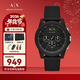 阿瑪尼（ARMANI EXCHANGE）手表男士硅膠表帶石英歐美腕表生日新年禮物送男生AX1344